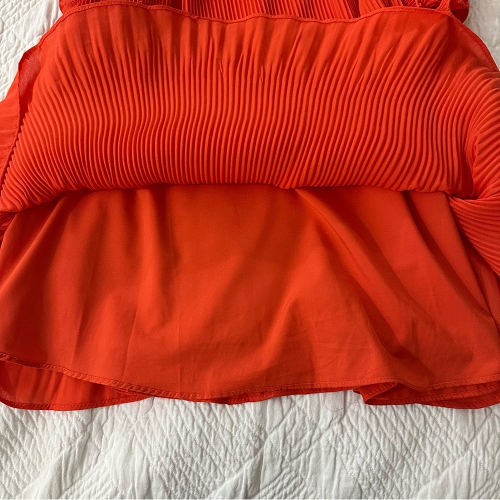 TCEC Pleated Ruffle Top - Picture 5 of 7